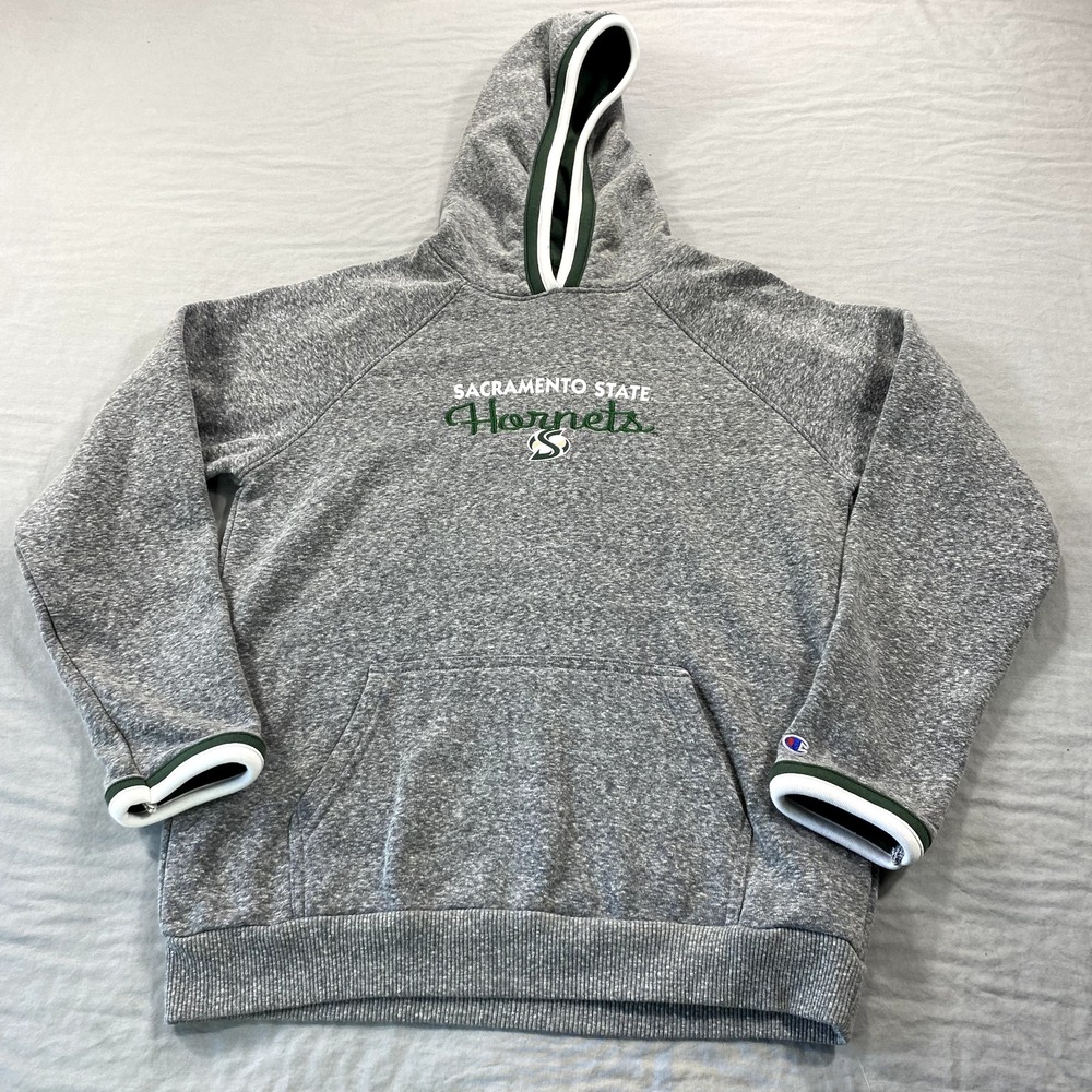 Sacramento State Hornets Sweatshirt Womens Medium‎ Gray Hoodie Sweater Ladies